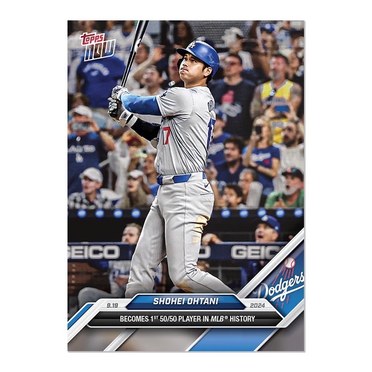 Topps Now x 大谷翔平 OHTANI 道奇系列 紀念卡-規格圖1
