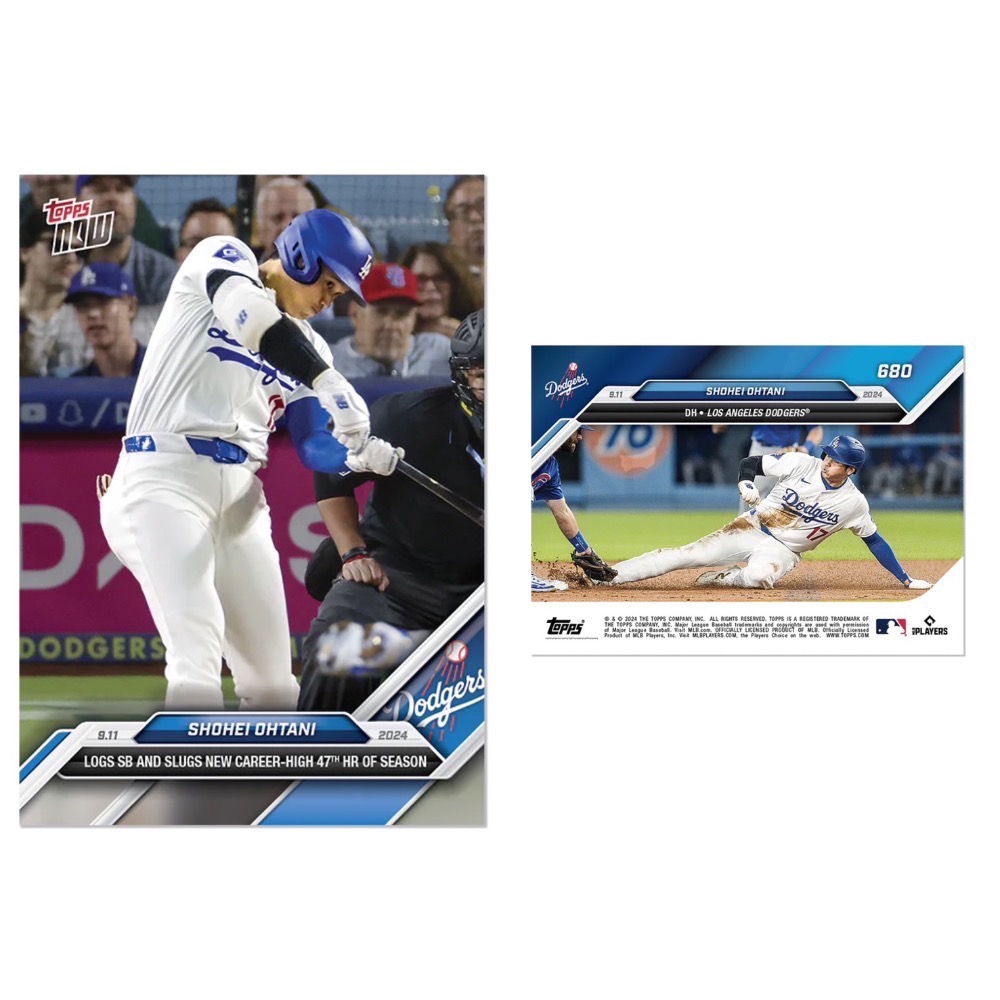 Topps Now x 大谷翔平 OHTANI 道奇系列 紀念卡-規格圖1
