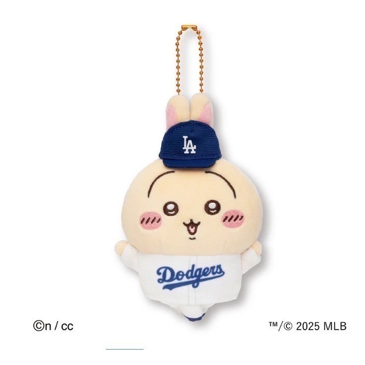 MLB x 吉伊卡哇 Tokyo Series 東京賽 紀念娃娃吊飾 小八 烏薩奇-規格圖1