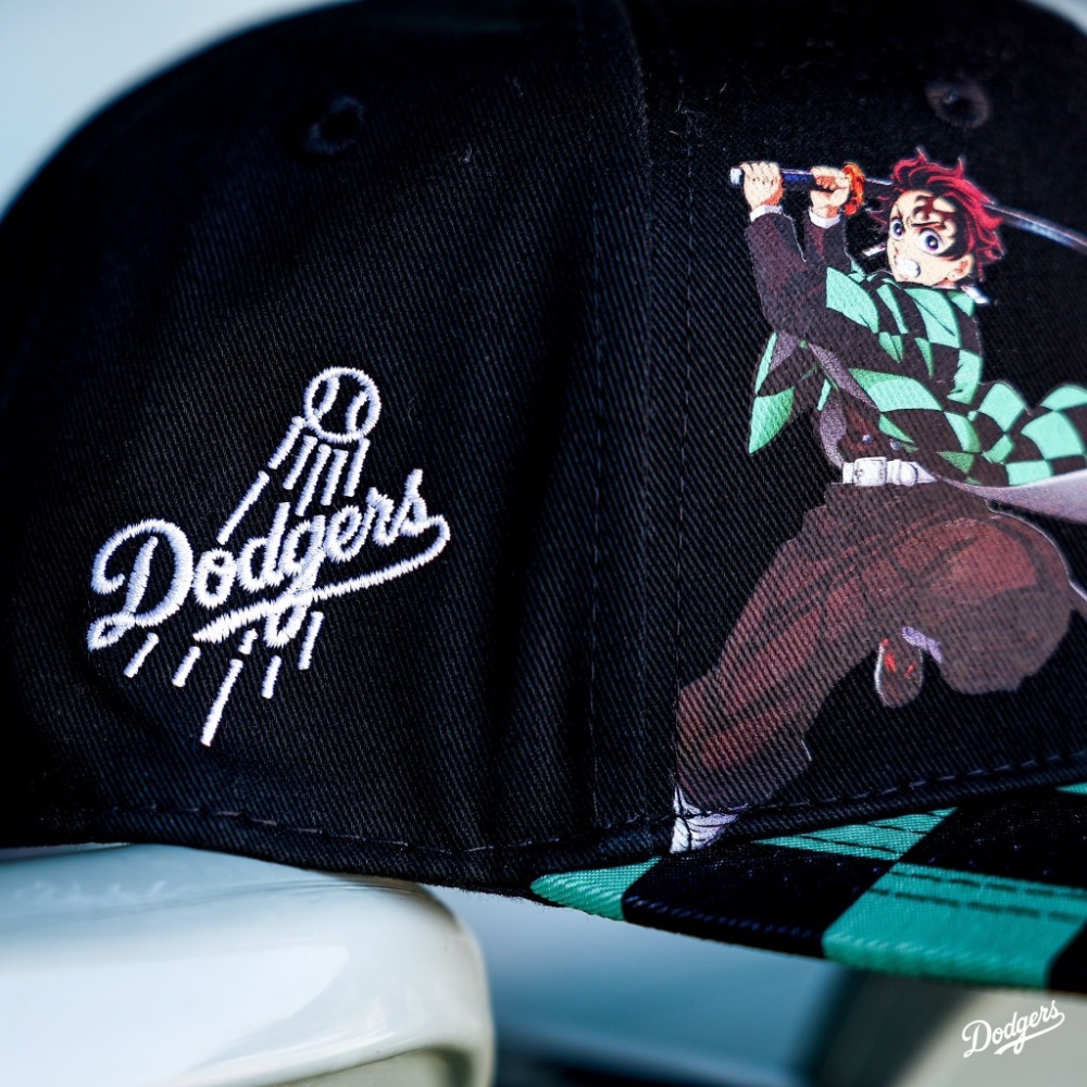MLB x 鬼滅之刃 x 洛杉磯道奇 x 炭治郎 聯名紀念帽-細節圖3