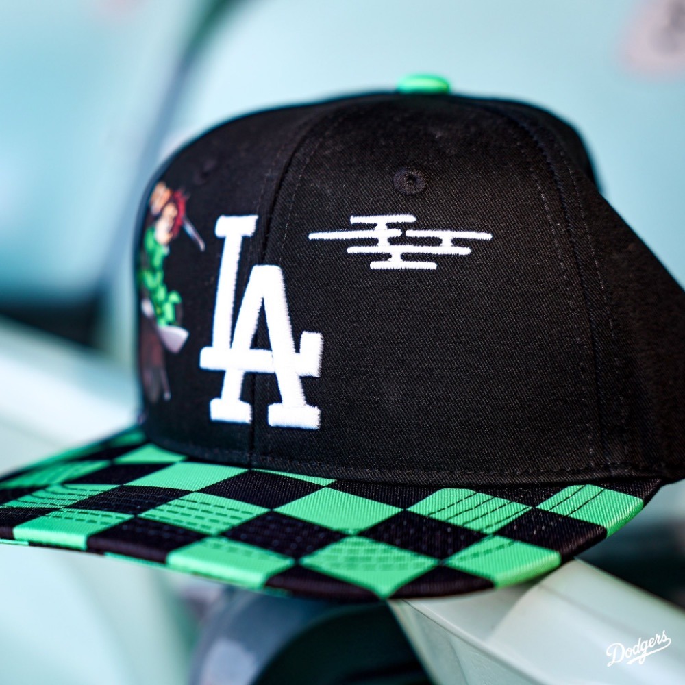 MLB x 鬼滅之刃 x 洛杉磯道奇 x 炭治郎 聯名紀念帽-細節圖4