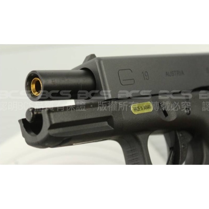 黑色 WE G19 單發版瓦斯槍 金屬滑套+金屬槍管 仿真後座力-細節圖8