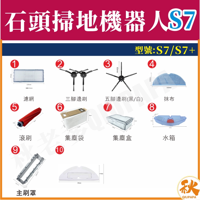 台灣現貨 米家石頭S7 掃地機器人 抹布掛架 米家S7 S7 掃拖機器人 掃地機器人 掃地機 配件 耗材-細節圖3