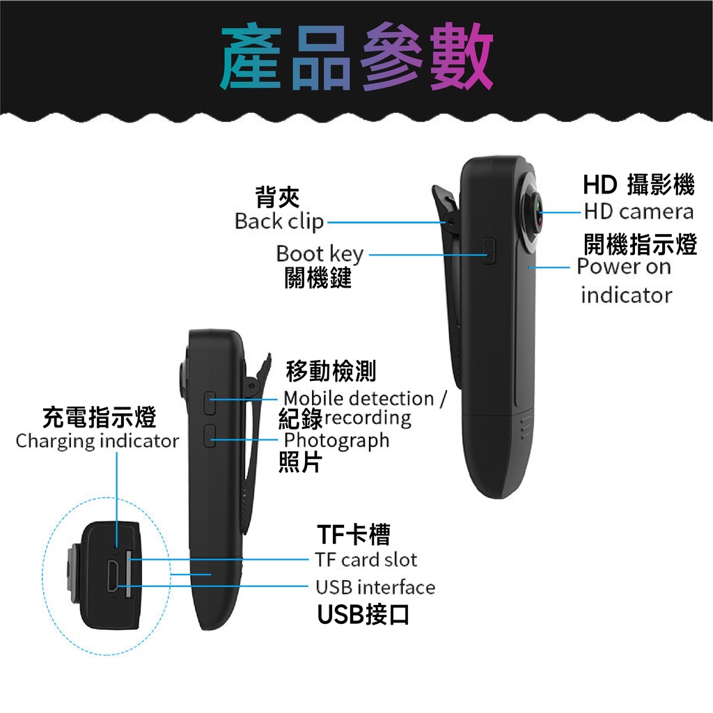 QIU 高清針孔監視密錄器攝影機  秘錄器 微型攝影機1080P 可錄音錄影 存證 循環錄影 密錄器 攝影機-細節圖7