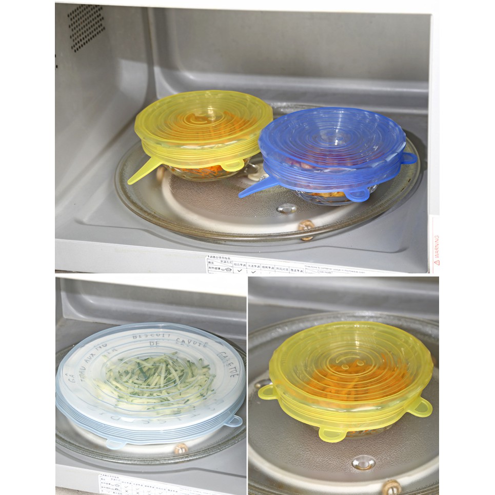 現貨 矽膠拉伸保鮮蓋 水果蔬菜保鮮膜保鮮碗蓋廚房6件套A2502-細節圖5