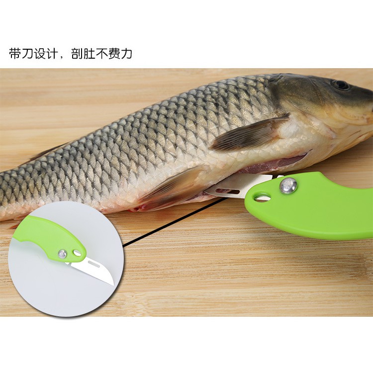 現貨 廚房帶蓋魚鱗刨 刮魚鱗器 去魚鱗器 炫彩廚房小工具A2301-細節圖3