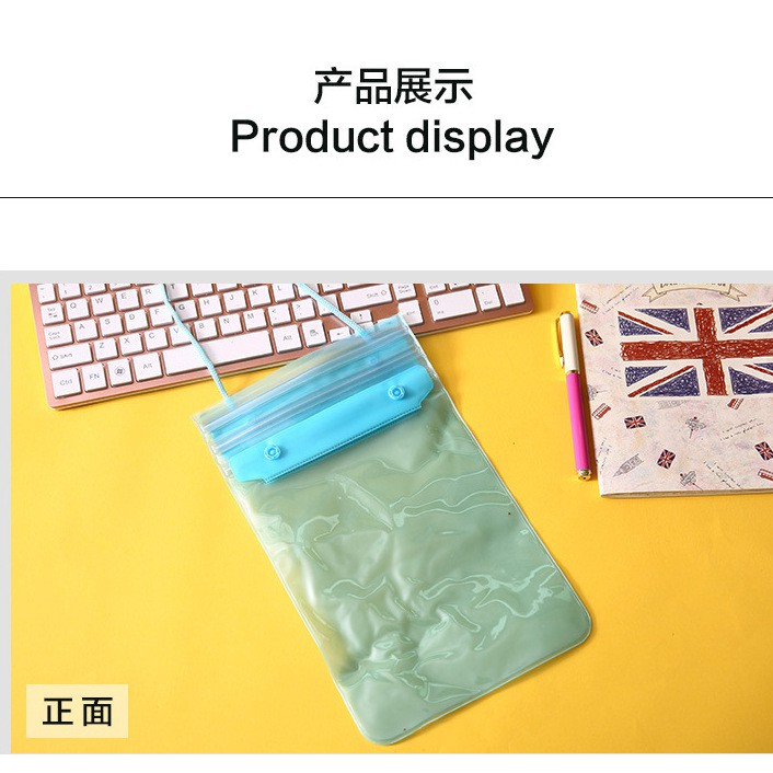 大號手機防水袋觸屏游泳戶外漂流包透明沙灘包手機防水套A2724-細節圖4