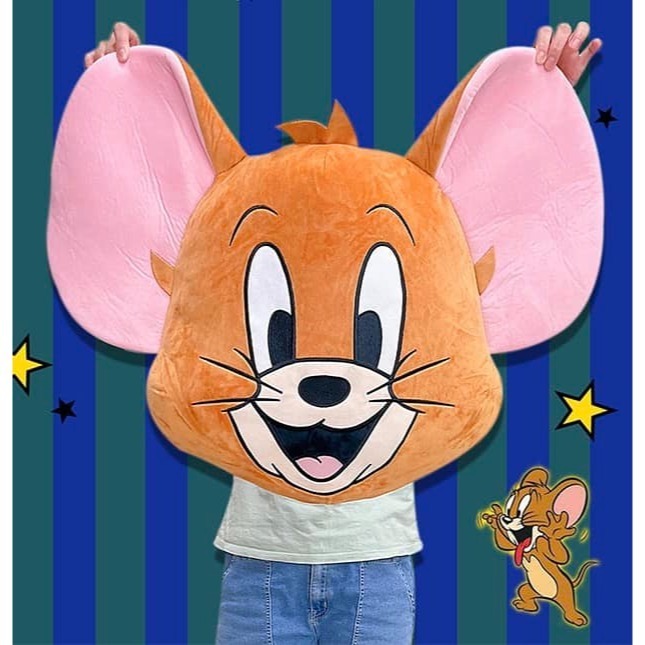 🍄實體店面💯現貨💯 Tom & Jerry 湯姆貓與傑利鼠 大頭抱枕-細節圖5