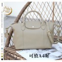 *Juju la Fille* 【新款優惠 + 免運】正韓 雙尺寸可放A4 經典不敗款 頭層軟牛皮水餃包  斜背肩背包-規格圖9