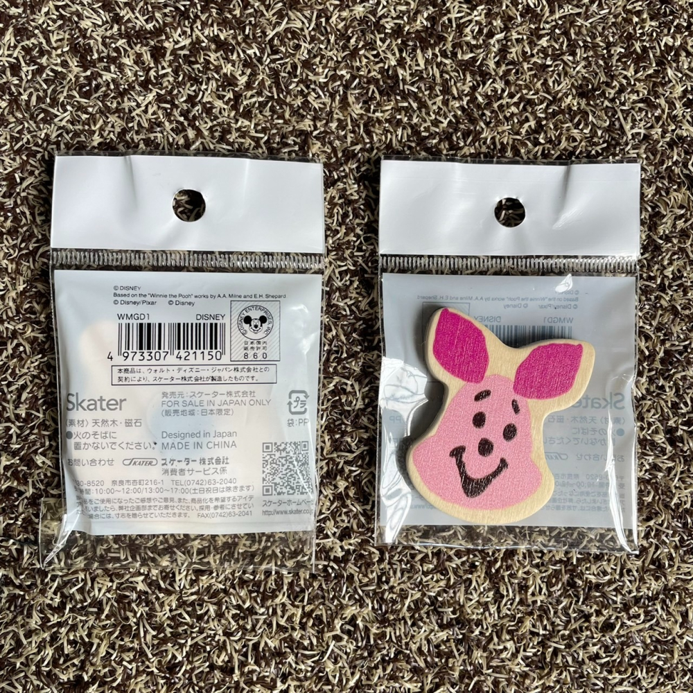 日本迪士尼正版木製磁鐵 skater 米奇 唐老鴨 維尼 巴斯光年 奇奇 蒂蒂 高飛 三眼怪-細節圖3