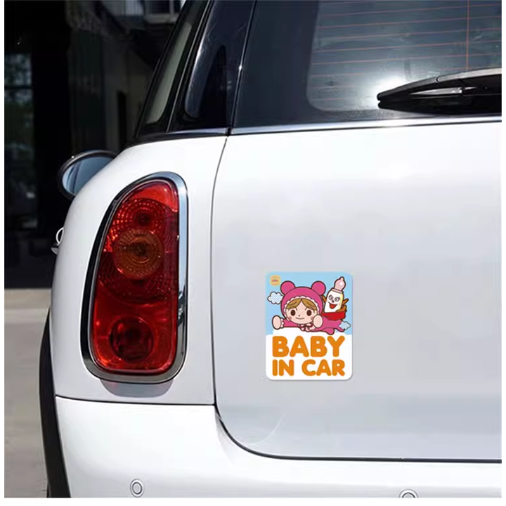 現貨!! 麵包超人 baby in car 磁吸車貼 磁鐵 車用 紅精靈 細菌人-細節圖5