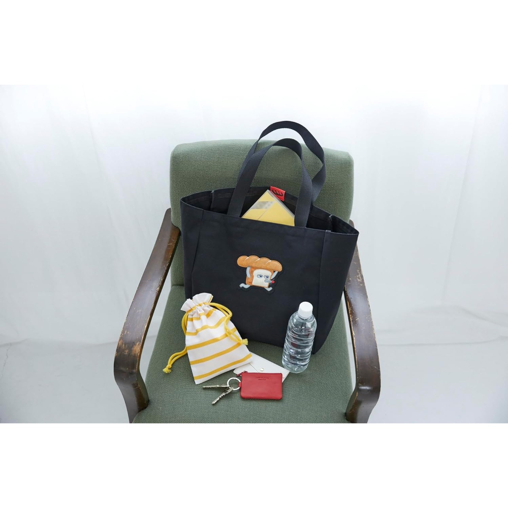 <日本帶回現貨>日本MOOK雜誌附錄 柴田啟子 麵包小偷 パンどろぼう 托特包 手提包 媽媽包 單肩包 日雜包 帆布包-細節圖6