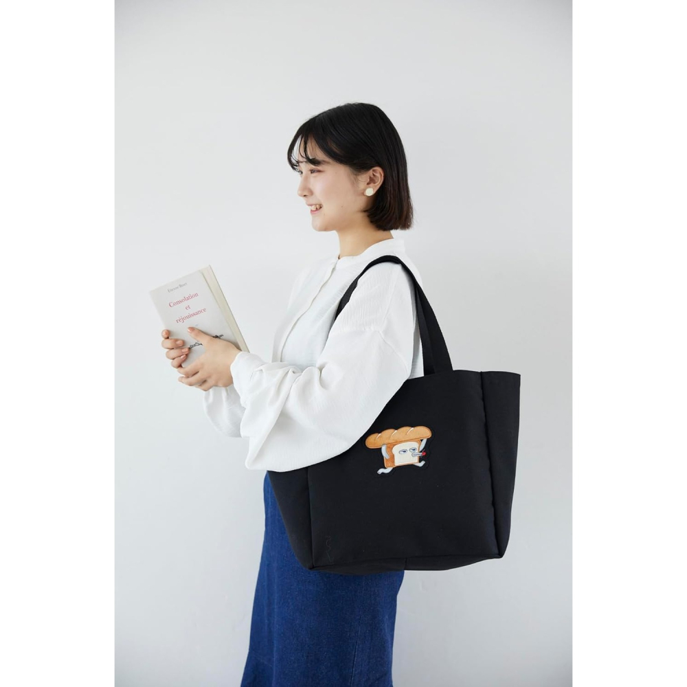 <日本帶回現貨>日本MOOK雜誌附錄 柴田啟子 麵包小偷 パンどろぼう 托特包 手提包 媽媽包 單肩包 日雜包 帆布包-細節圖8