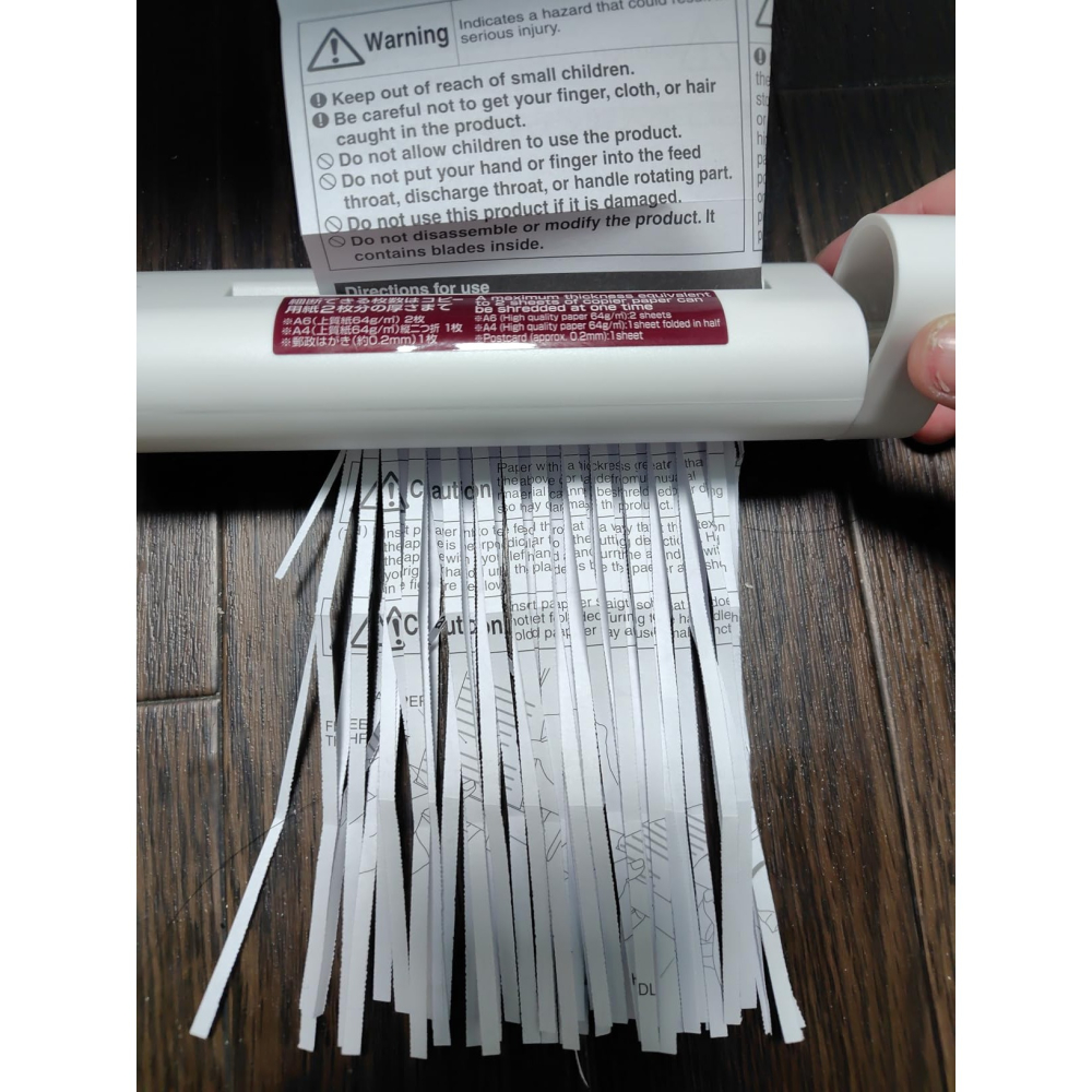 台灣現貨 日本MUJI 無印良品 手動碎紙機-細節圖4