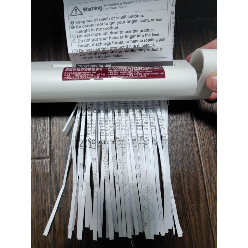台灣現貨 日本MUJI 無印良品 手動碎紙機-細節圖4