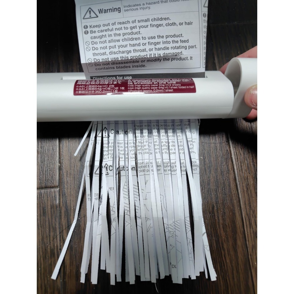 台灣現貨 日本MUJI 無印良品 手動碎紙機 碎紙機-細節圖4