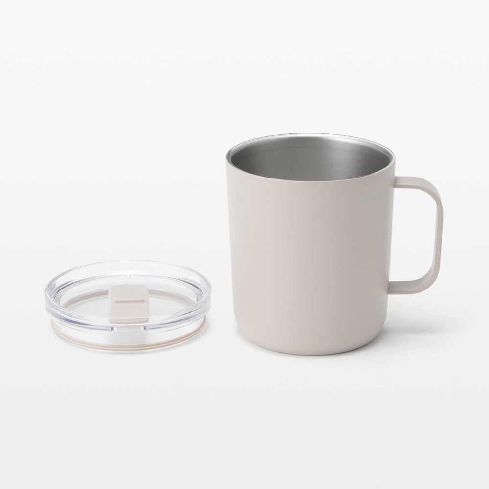 無印良品 muji 保溫保冷杯 附蓋 不銹鋼杯 附刻度400ml 保溫杯 刻度杯 日本限定 | 寶貝蛋-細節圖6