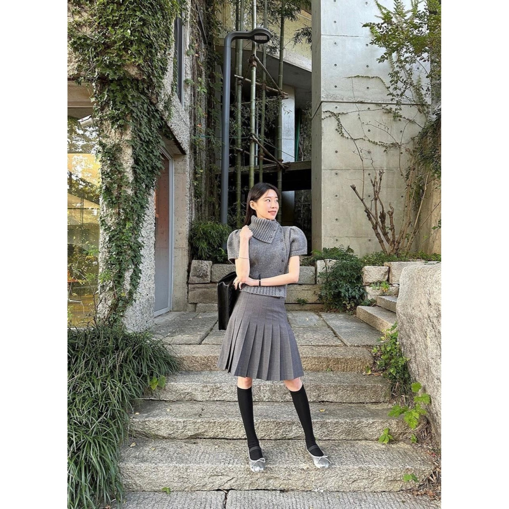 #韓國女裝  🇰🇷氣質質感針織上衣-細節圖3