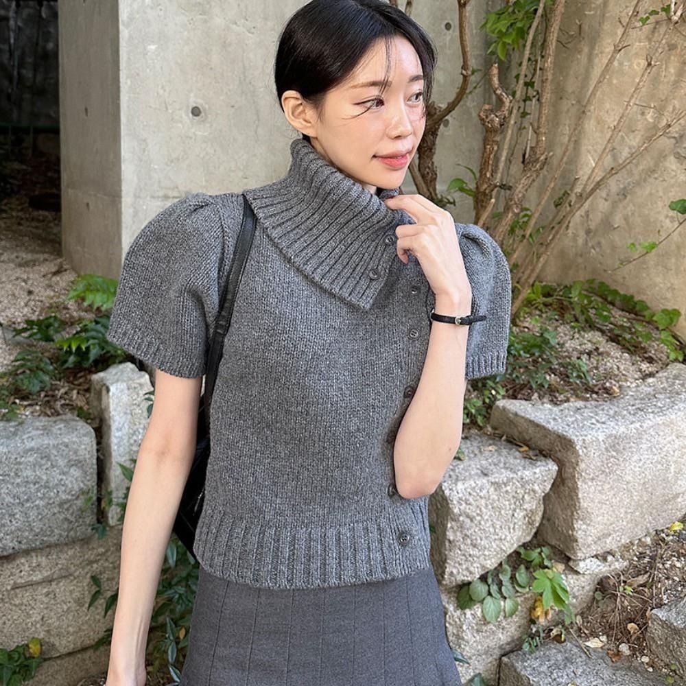 #韓國女裝  🇰🇷氣質質感針織上衣-細節圖4