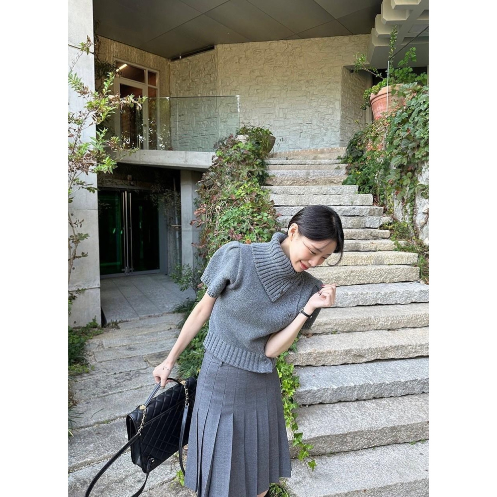 #韓國女裝  🇰🇷氣質質感針織上衣-細節圖7