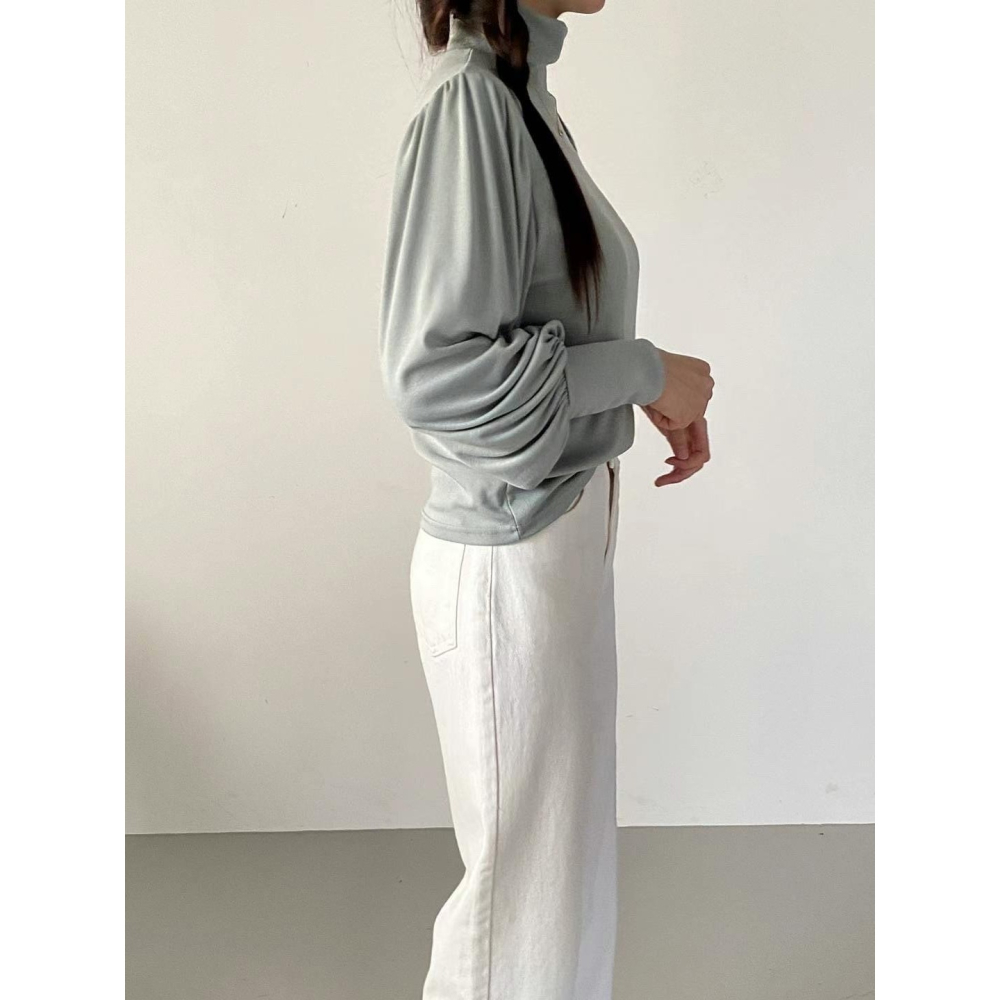 #韓國女裝 🇰🇷澎袖造型高領衣-細節圖8