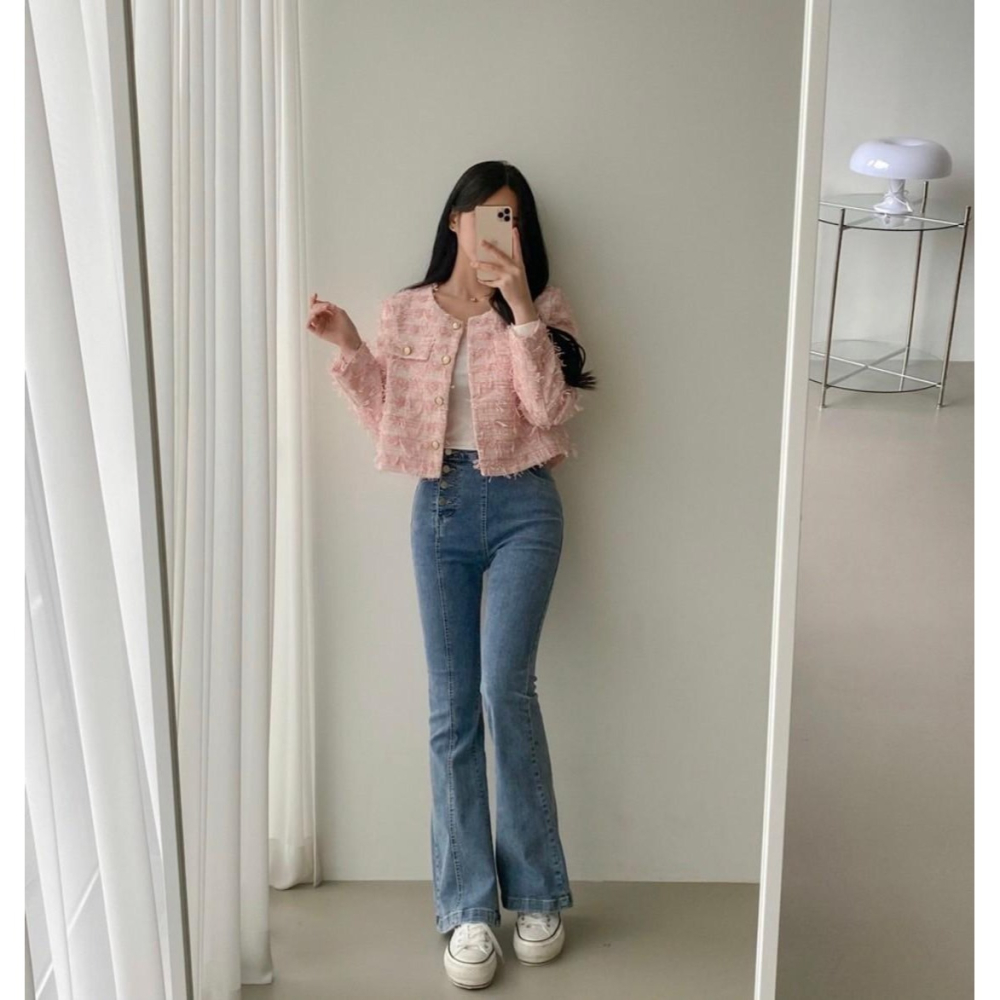 #韓國女裝    🇰🇷質感流蘇小香風外套-細節圖7