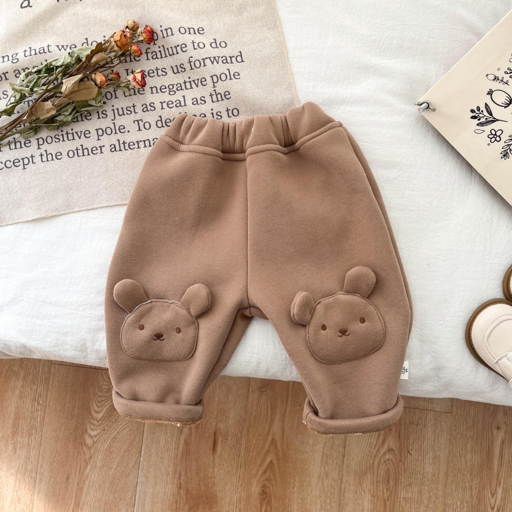 #韓版童裝 #冬季新款  #kids #baby 韓版寶貝加絨屁屁褲-細節圖2