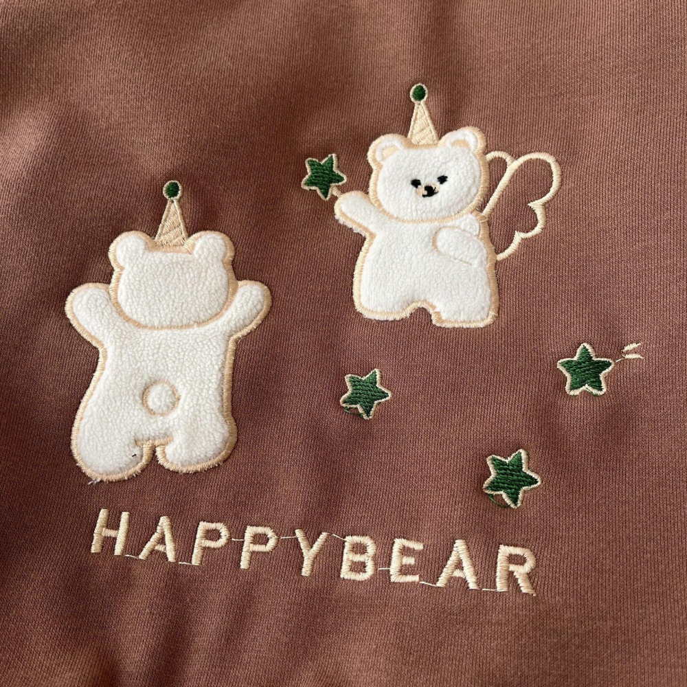 #韓版童裝 #冬季新款    #kids #baby  韓版毛毛可愛爬服（含帽子）-細節圖5