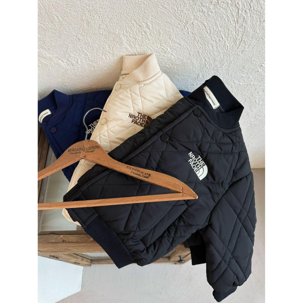 #韓版童裝 #冬季新款    #kids #baby 韓版羽絨棉棒球外套-細節圖2