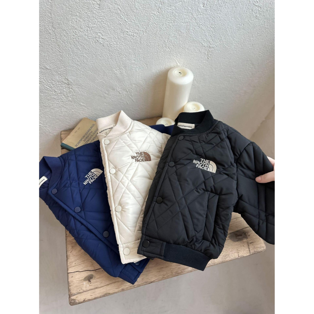 #韓版童裝 #冬季新款    #kids #baby 韓版羽絨棉棒球外套-細節圖3