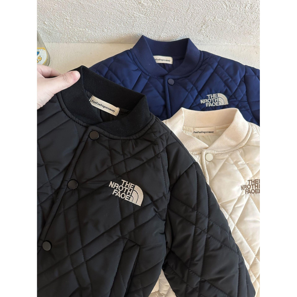 #韓版童裝 #冬季新款    #kids #baby 韓版羽絨棉棒球外套-細節圖6