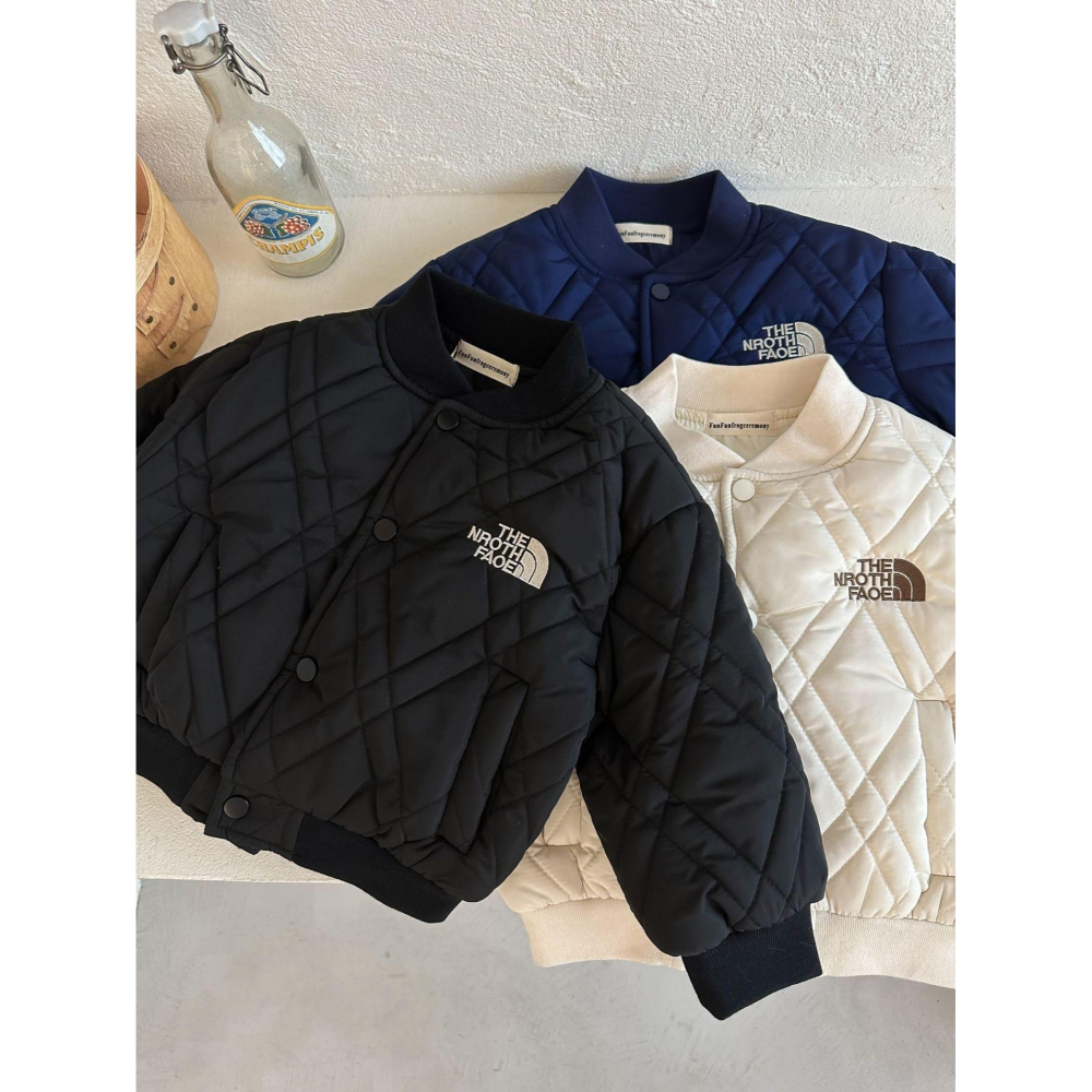 #韓版童裝 #冬季新款    #kids #baby 韓版羽絨棉棒球外套-細節圖9