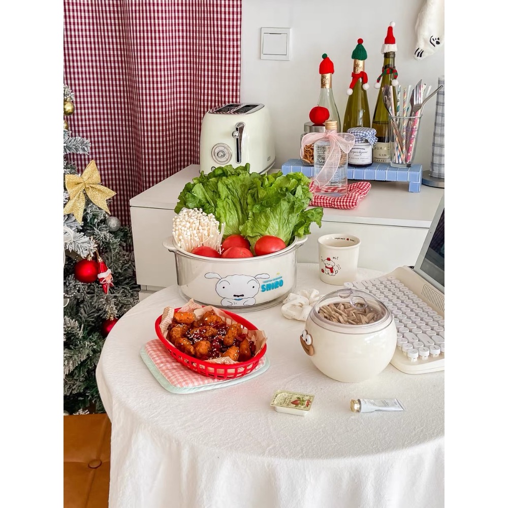 『𝑴𝒆𝒐𝒘𝑺𝑻𝑶𝑹𝑬✨』正版授權蠟筆小新瀝水籃水果籃 小白 肥嘟嘟左衛門-細節圖4