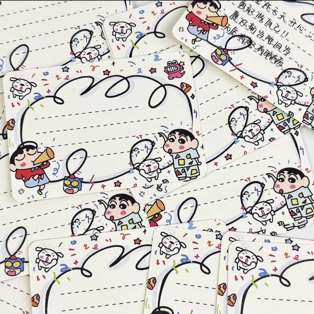 『𝑴𝒆𝒐𝒘𝑺𝑻𝑶𝑹𝑬✨』蠟筆小新祝福卡 留言卡 裝飾卡-細節圖2