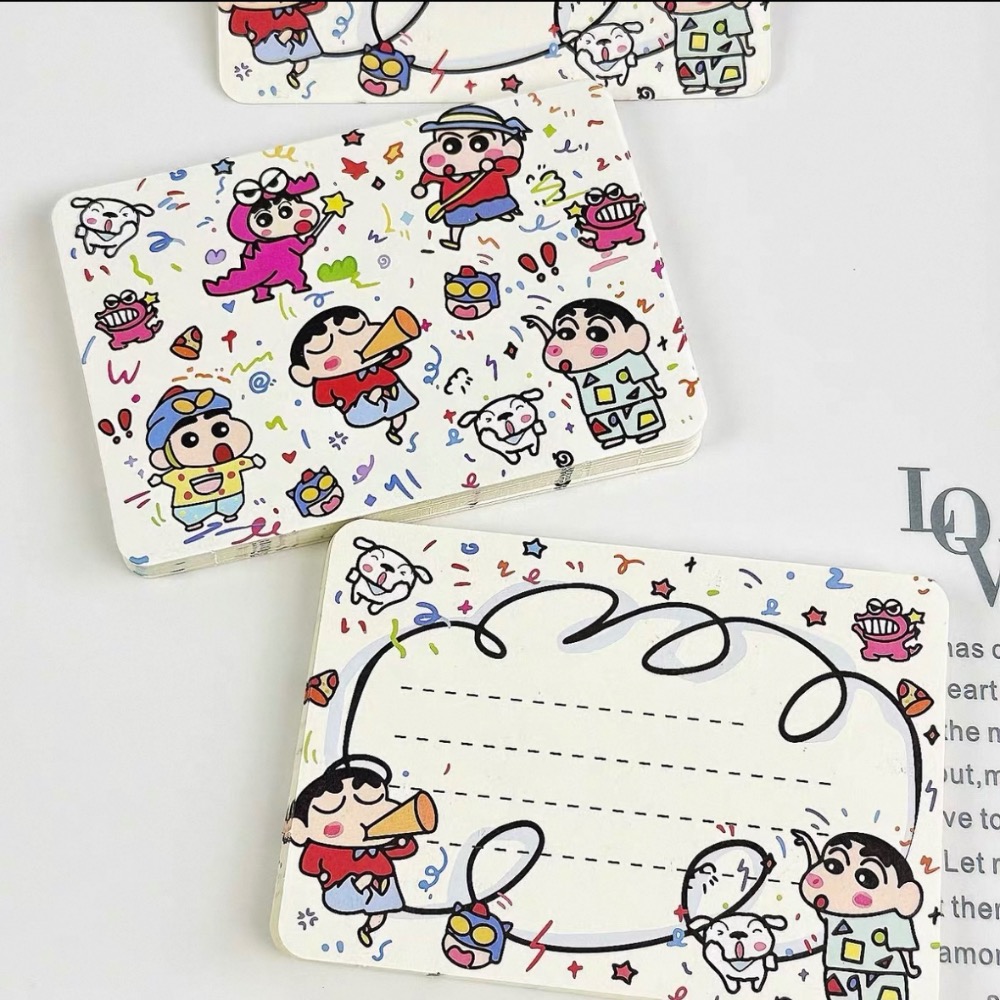 『𝑴𝒆𝒐𝒘𝑺𝑻𝑶𝑹𝑬✨』蠟筆小新祝福卡 留言卡 裝飾卡-規格圖3