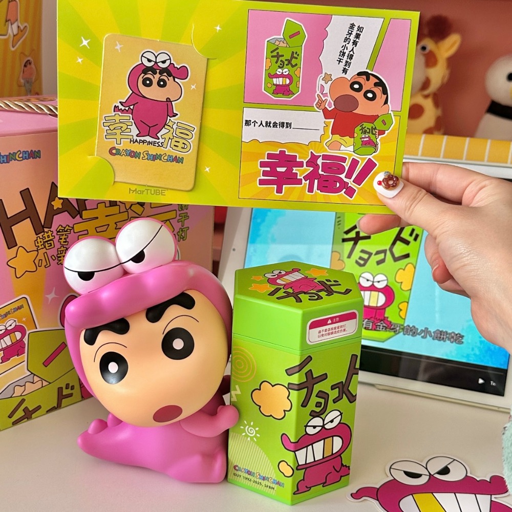 『𝑴𝒆𝒐𝒘𝑺𝑻𝑶𝑹𝑬正版授權✨』 蠟筆小新小夜燈 睡眠燈 送禮自用 情人節禮物 交換禮物🥰-細節圖2