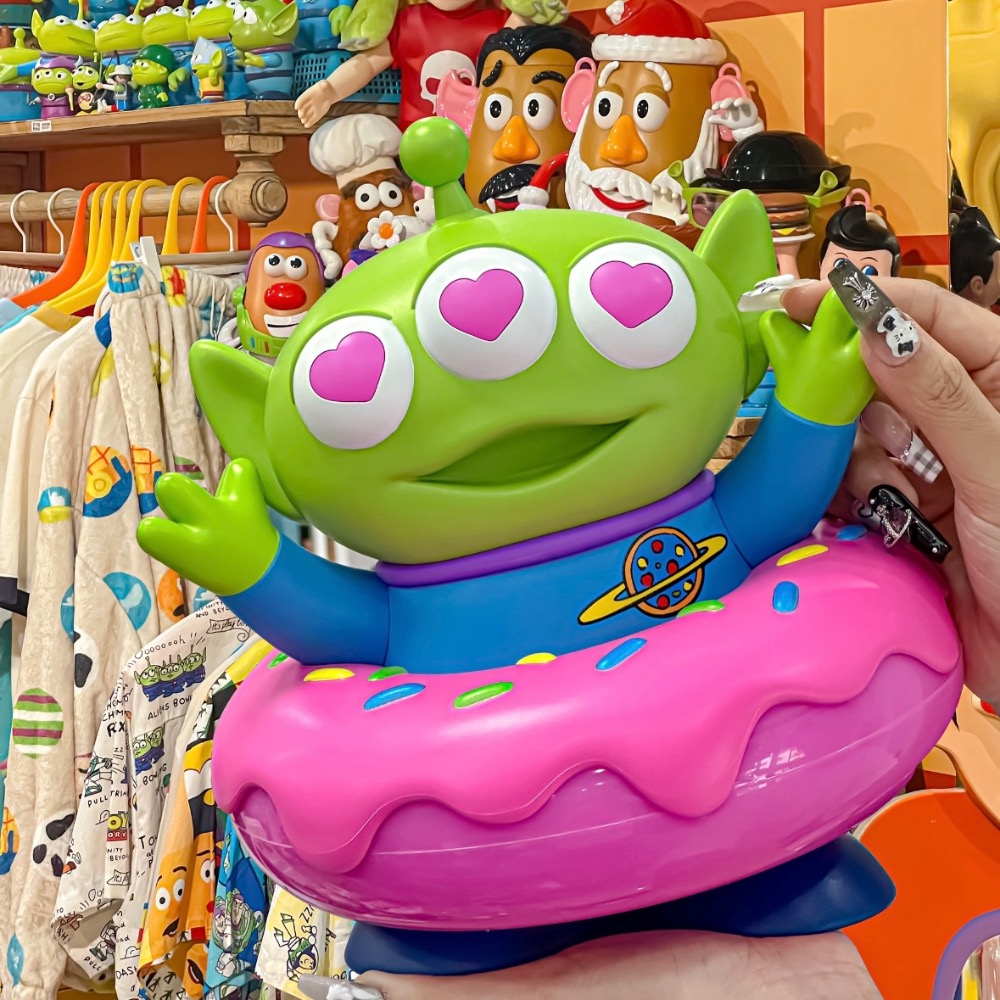 『𝑴𝒆𝒐𝒘𝑺𝑻𝑶𝑹𝑬正版聯名✨』三眼怪心動甜甜圈擺件 手動控制檔數✨-細節圖5