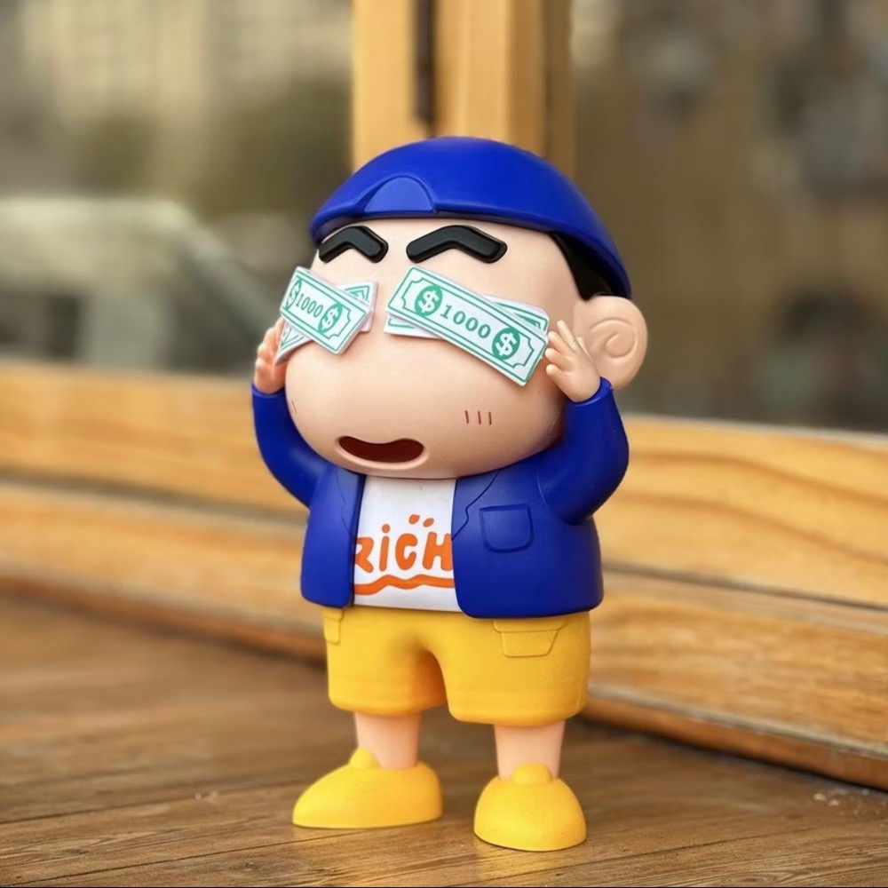 『𝑴𝒆𝒐𝒘𝑺𝑻𝑶𝑹𝑬✨』 土豪小新 美金小新 小新存錢罐只進不出 可愛擺件🤍-細節圖2