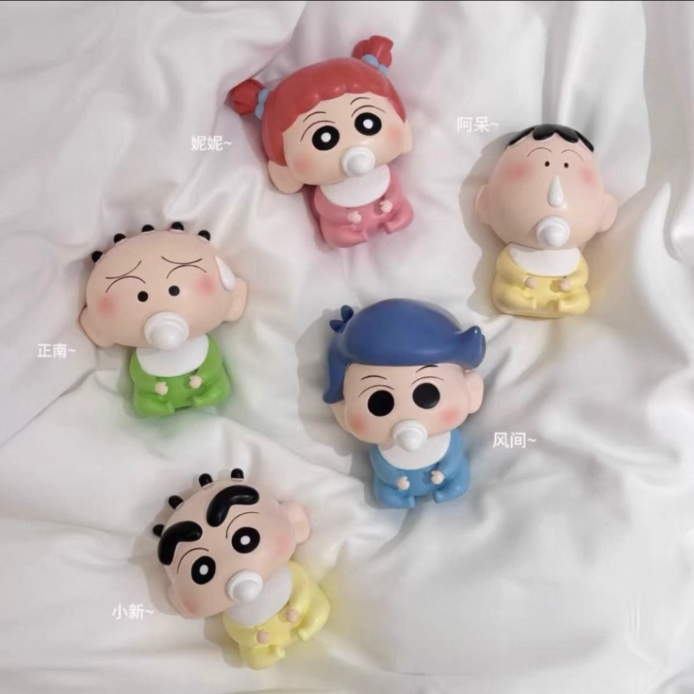 『𝑴𝒆𝒐𝒘𝑺𝑻𝑶𝑹𝑬✨』奶嘴春日部蠟筆小新公仔可愛家居車載擺件禮物周邊✨-細節圖2