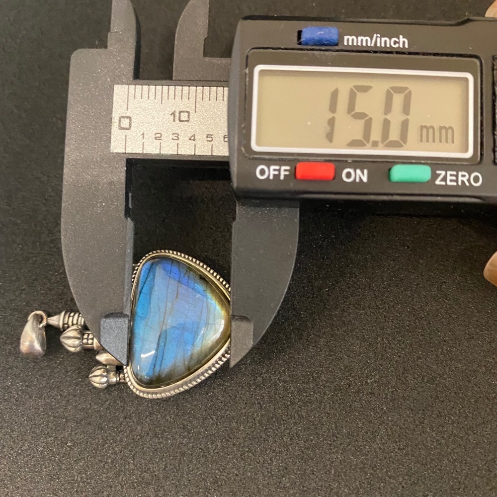 藍色拉長石 藍色城堡拉長石 藍色拉長石城堡款 藍色拉長石吊墜-細節圖4