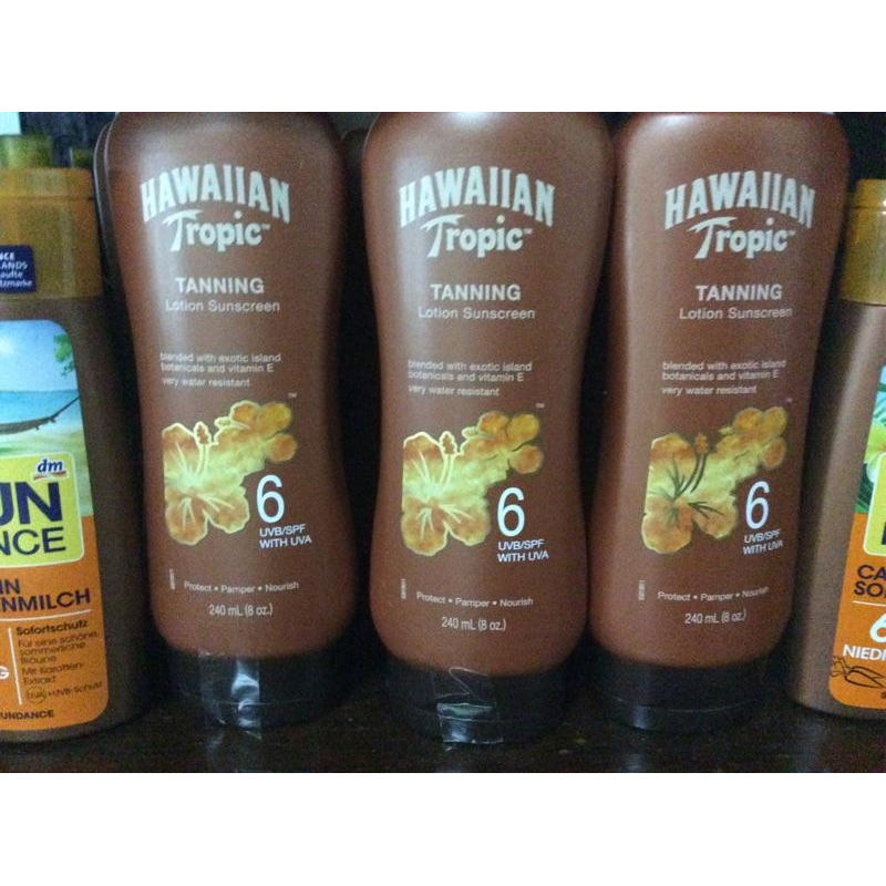 【三色貓】Hawaiian Tropic 熱帶夏威夷 SPF6助曬油 SPF4助曬乳 黝黑古銅防水級 水上運動 衝浪-細節圖5