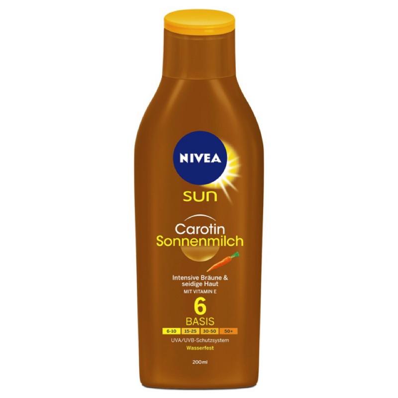 🌊《Nivea妮維雅 助曬乳 SPF0》黝黑古銅德國進口防水級運動型防曬系數6助曬劑 防曬油 助曬乳液SPF6-細節圖3
