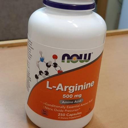 2瓶免運💪大罐Now foods L-Arginine 左旋精氨酸囊💊健而婷500mg 250顆 運動保健 健身胺基酸-細節圖3