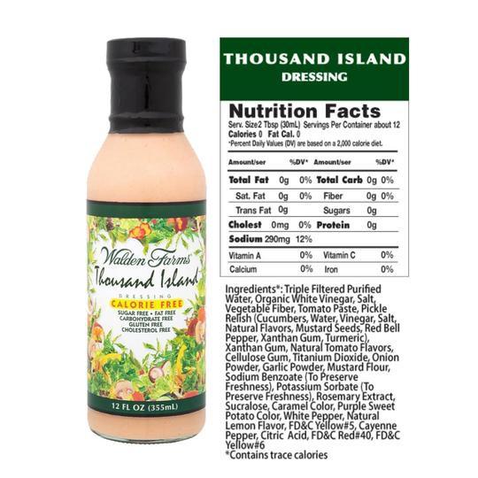 ❎零熱量👍調味醬Walden Farms第戎醬 生酮醬料 無糖、無脂肪 低碳 減醣飲食 🥗生菜調料 沙拉醬 零卡路里-細節圖5