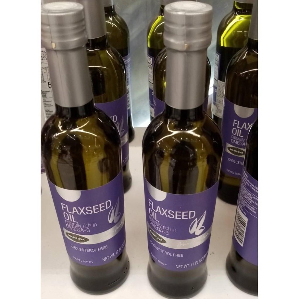 🌈意大利百年老店1905創立👍Mantova曼托瓦 亞麻仁油，原裝進口玻璃瓶 500ml Flaxseed oil-細節圖2