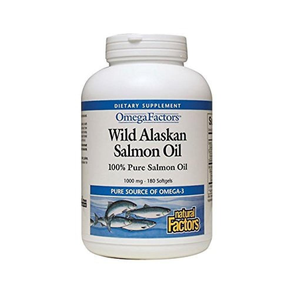 🍁加拿大Natural Factors 🐟美國阿拉斯加野生鮭魚油膠囊180粒 Omega 鮭魚油膠囊 Salmon-細節圖2