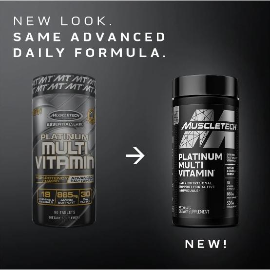 2瓶免運👍Muscletech Multivitamin白金級綜合維生素 健身運動營養補充品 美國90粒 運動員維他命-細節圖8