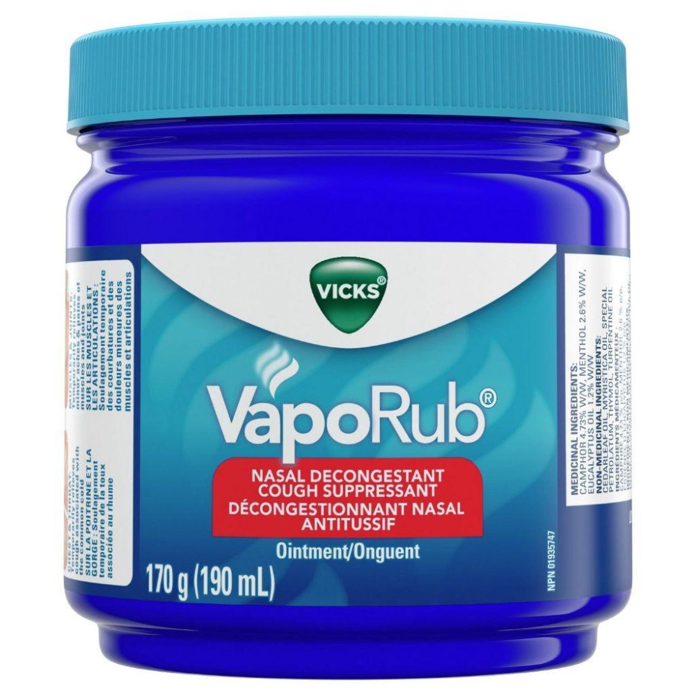 🎯現貨 薄荷舒緩膏 薄荷膏 Vicks Vaporub 大罐 50g 100g 170g 嬰幼兒 BabyRub-細節圖5