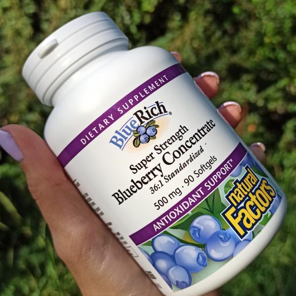 🍇自然要素Natural Factors BlueRich 超強力濃縮 藍莓膠囊，500mg，90粒 加拿大原裝-細節圖5