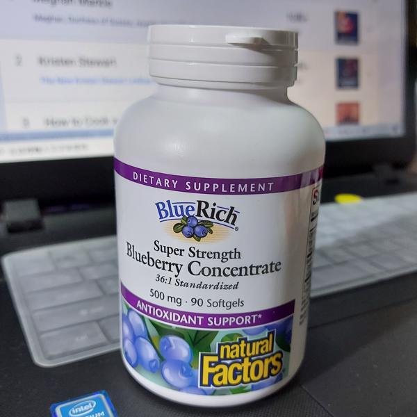 🍇自然要素Natural Factors BlueRich 超強力濃縮 藍莓膠囊，500mg，90粒 加拿大原裝-細節圖6